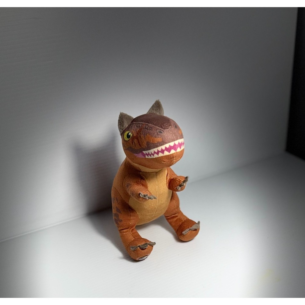 Mattel Jurassic World Orange T-Rex Plush Stuffed Dinosaur 2023 DNA App Scan Code